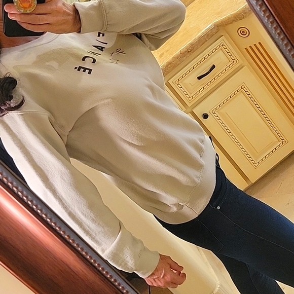 FIANCÉ est. 2021 Beige Sweatshirt, S - Picture 4 of 16